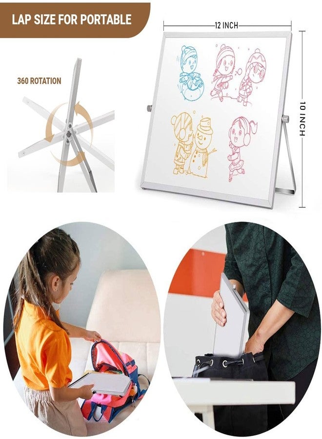 TurtleGrip Metal Frame Dry Erase Board - 12 x 10 Inches (L x W) | Compact Writing Board with 2 Pens & 1 Eraser | Ideal for Students & Gifting, Pack of 1 - Image 4
